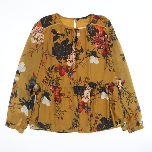 ONLY Women's Multicoloured Floral Blouse Size 10