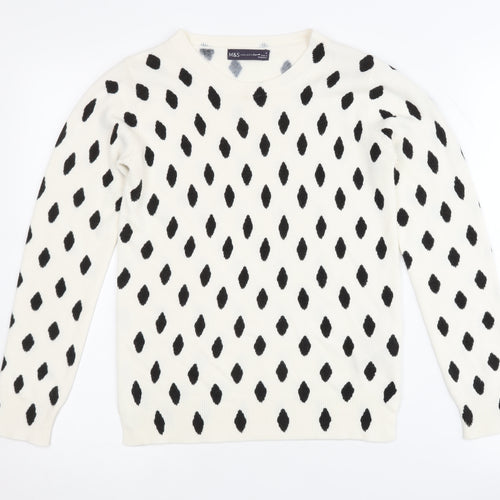 Marks and Spencer Women’s White Pullover Jumper Size 6
