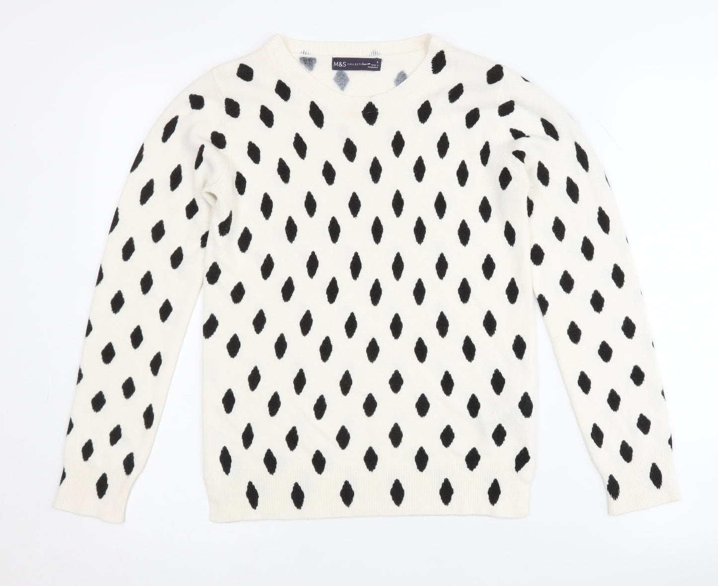 Marks and Spencer Women’s White Pullover Jumper Size 6