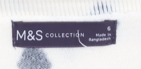 Marks and Spencer Women’s White Pullover Jumper Size 6