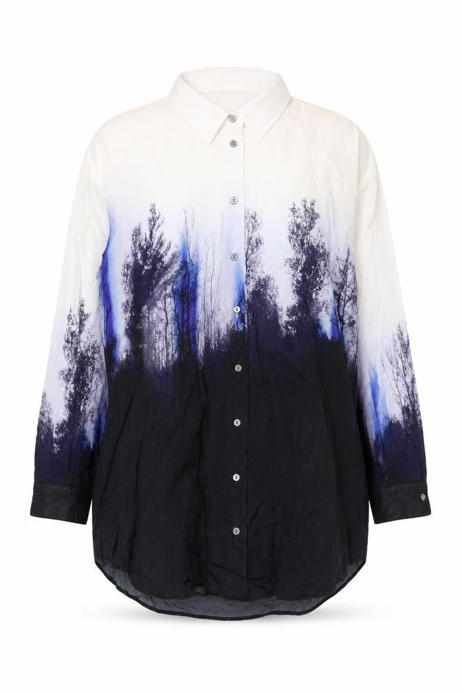 Front view of Mint Velvet Women's Multicoloured Button-Up Shirt