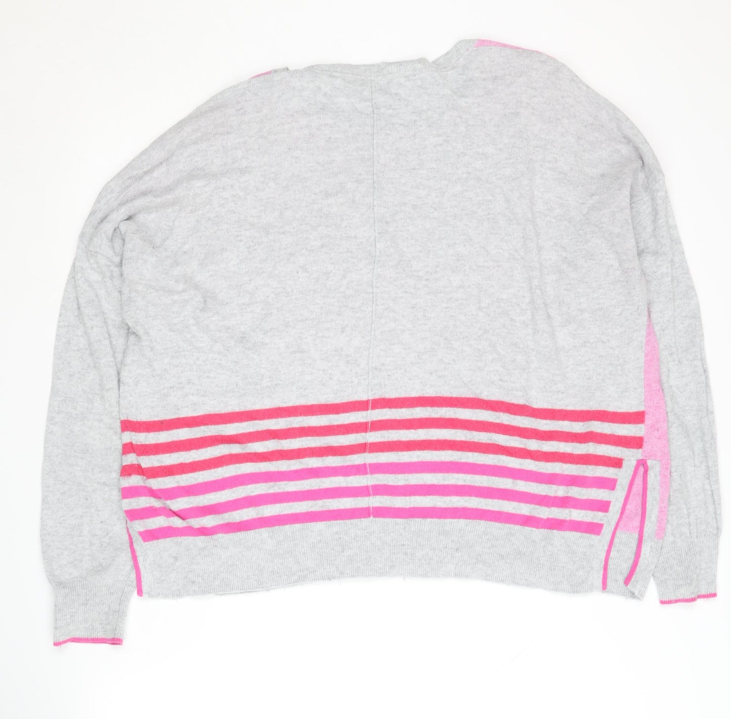 Mint Velvet Women's Pink XL Striped Pullover Jumper