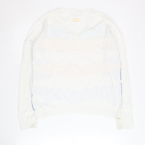 Liz Golf Women's Multicoloured V-Neck Pullover Jumper Size L