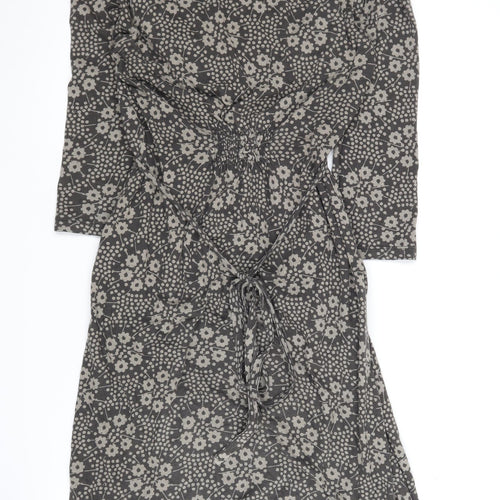 White Stuff Women's Grey Floral Dress Size 12