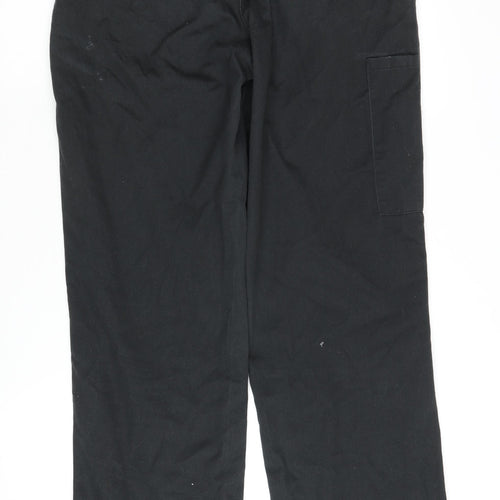 Dickies Men's Black Cargo Trousers, Size 36R