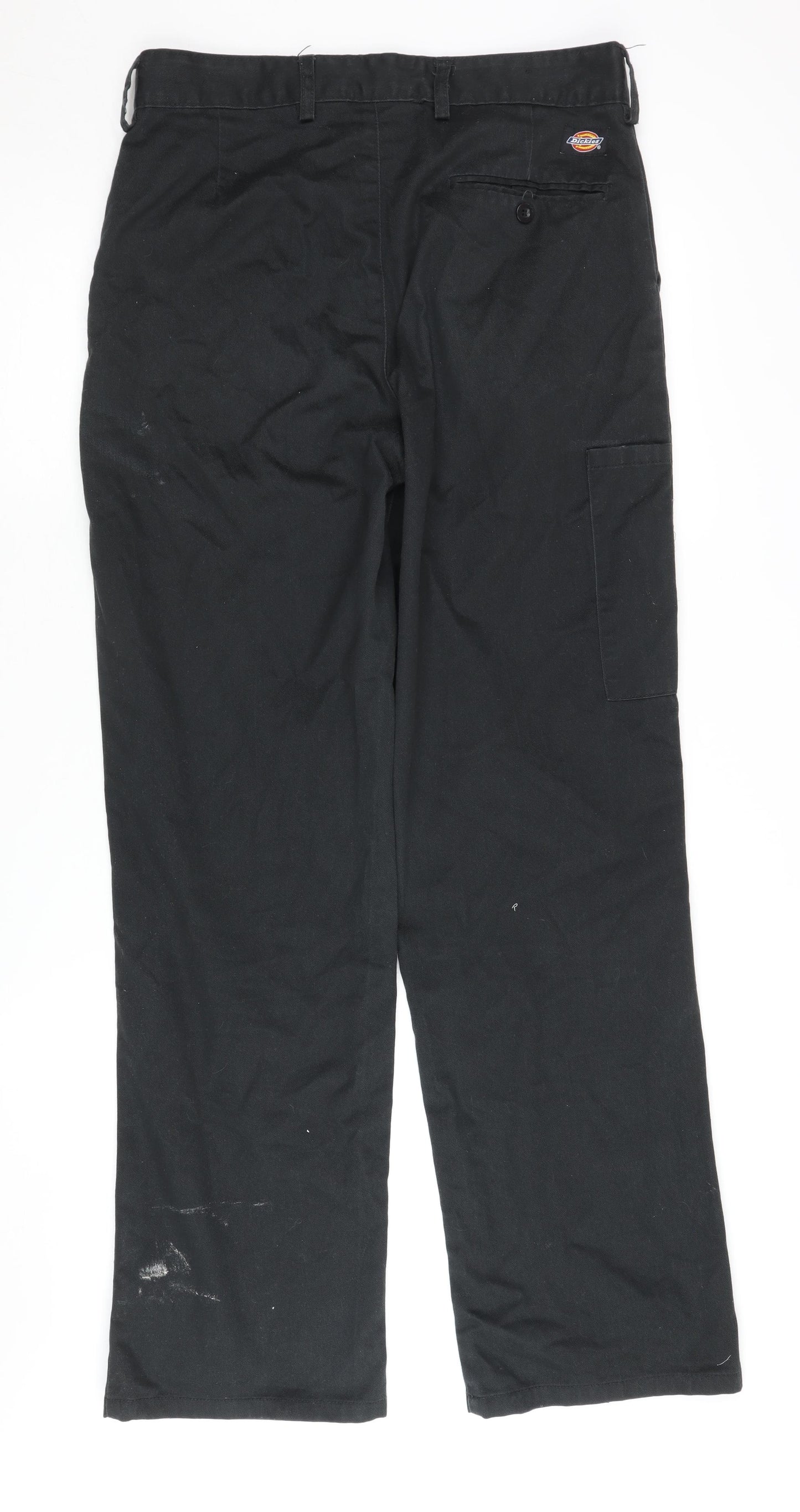 Dickies Men's Black Cargo Trousers, Size 36R