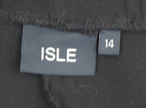 ISLE Women's Black Trousers Size 14