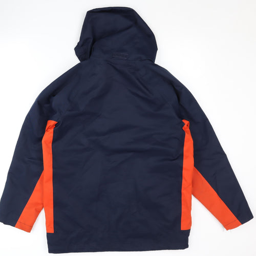 Hi Gear Boys Colourblock Parka Jacket, Blue/Orange, Size 8
