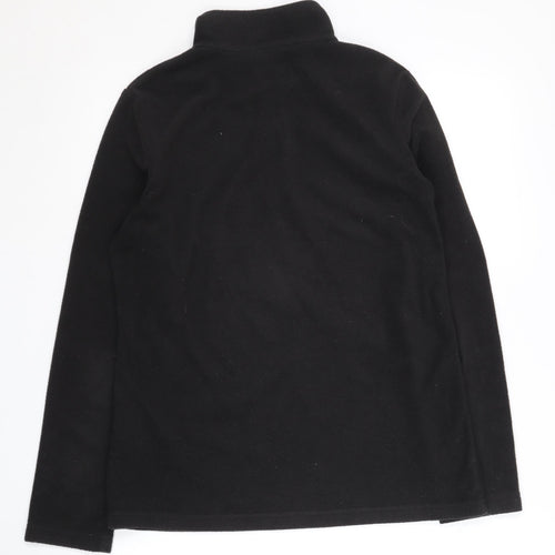 Regatta Women's Black Fleece Zip Sweatshirt Size 12