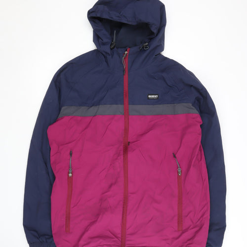 Basehit Multicoloured Nylon Hooded Jacket Size L