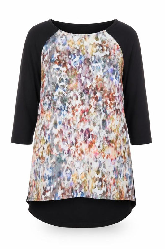Front view of Warehouse Women's Multicoloured Tunic Blouse, size 10