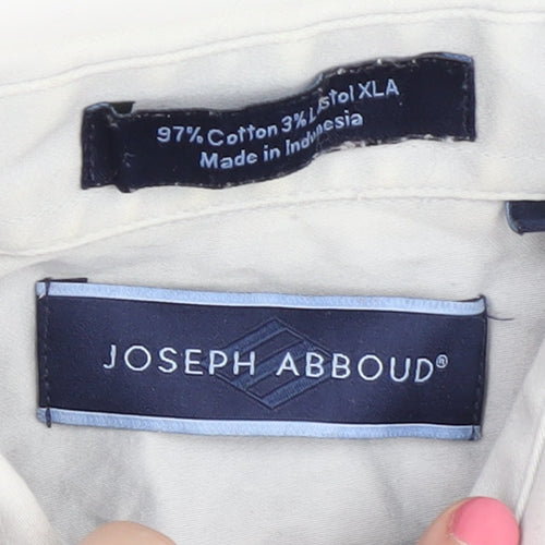 Joseph Abboud Men's White Long Sleeve Shirt Size 16