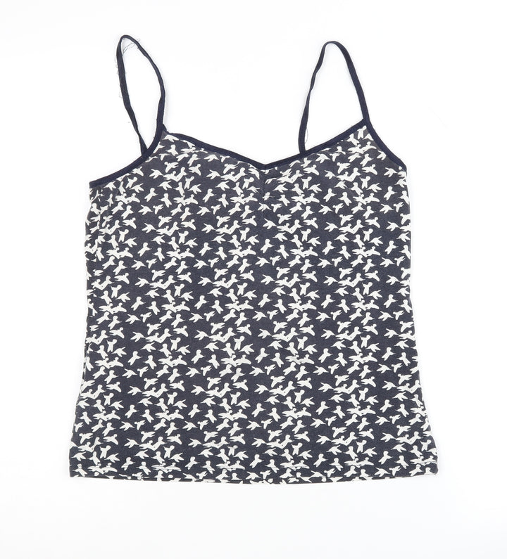 Laura Ashley Women's Black Camisole Animal Print Size 12