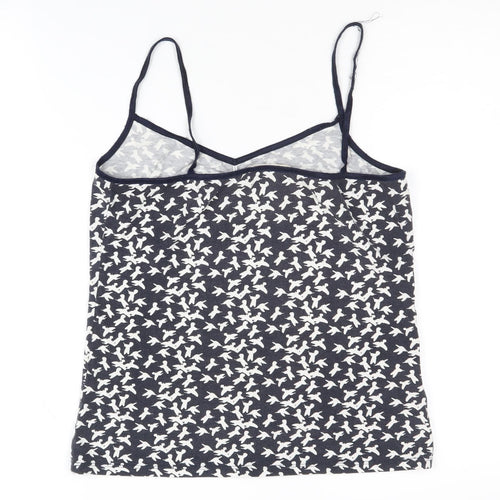 Laura Ashley Women's Black Camisole Animal Print Size 12