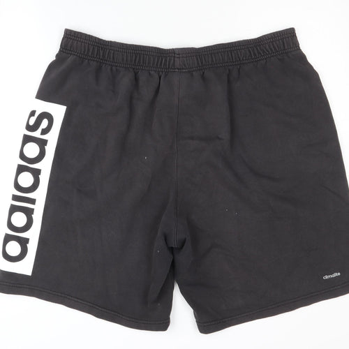 Adidas Men's Black 2XL Sweat Shorts with Logo