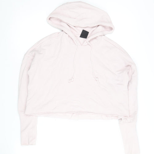 Nike Women's Pink Hooded Pullover S Jersey Hoodie