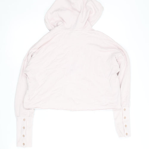 Nike Women's Pink Hooded Pullover S Jersey Hoodie