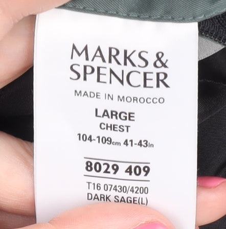 Marks and Spencer Men's Green L Hooded Jacket