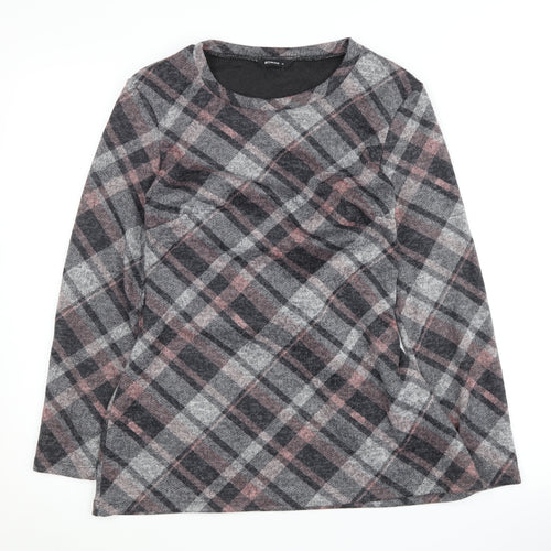 Roman Women Multicoloured Plaid Pullover Jumper Size 10