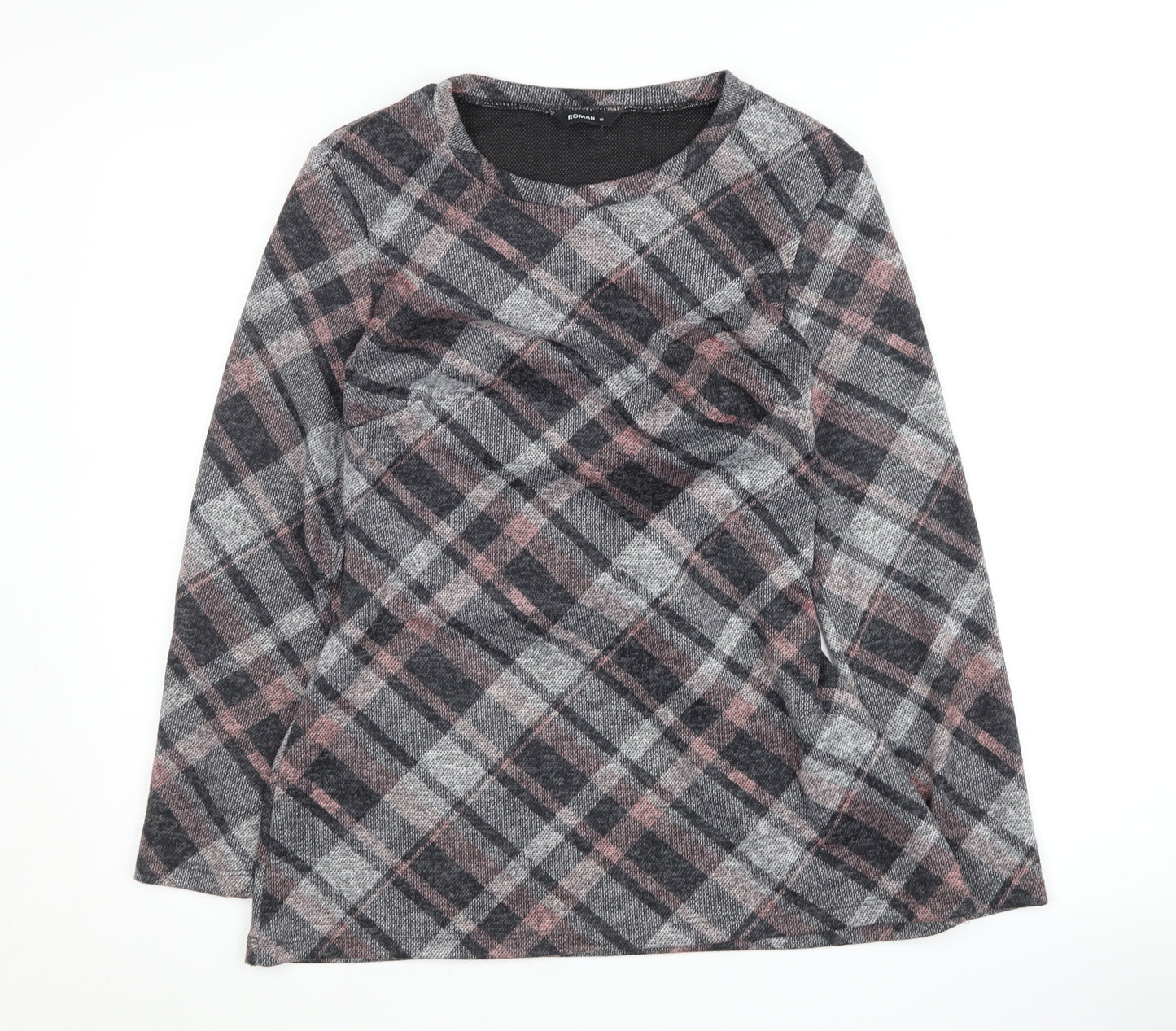 Roman Women Multicoloured Plaid Pullover Jumper Size 10