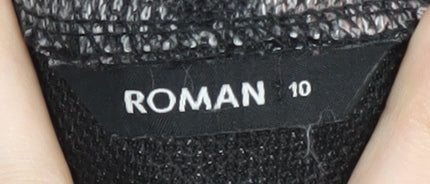 Roman Women Multicoloured Plaid Pullover Jumper Size 10