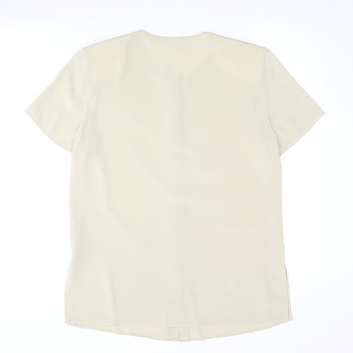 Tru Women's Beige Button Classic Top Size 12