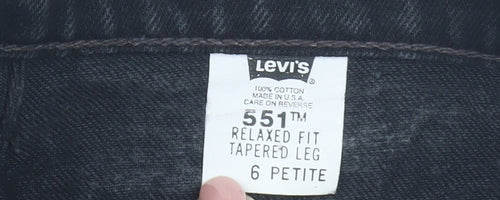 Levi's Women's Black Tapered Relaxed Jeans Size 6