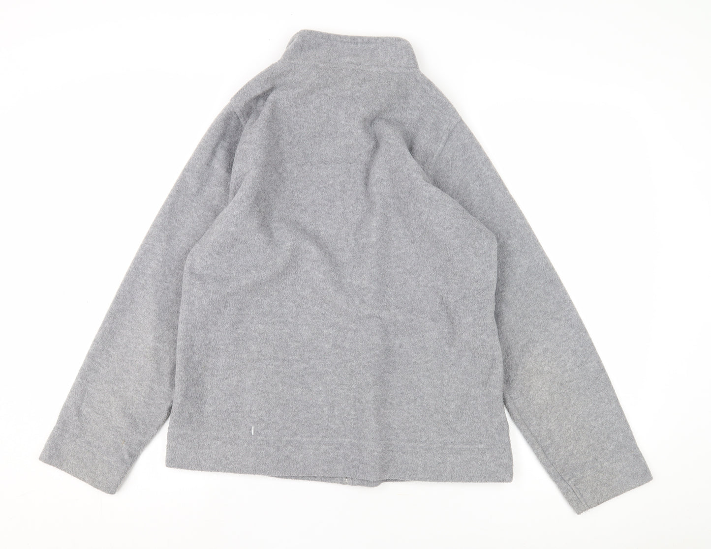 Isle Essentials Women's Grey Basic Zip Jacket