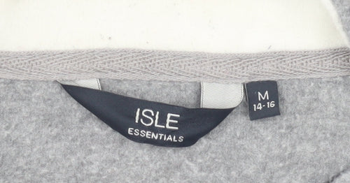 Isle Essentials Women's Grey Basic Zip Jacket