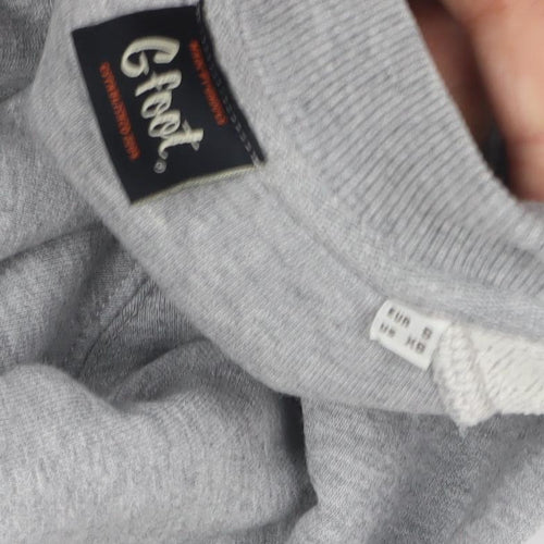 G Foot Men's Grey Cartoon Graphic Sweatshirt Size S