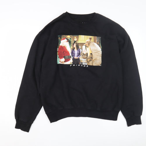 FRIENDS Black Unisex L Pullover Sweatshirt