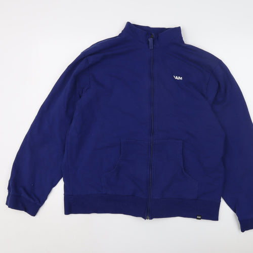 BAM Men’s Blue 2XL Basic Jacket, Casual Full Zip