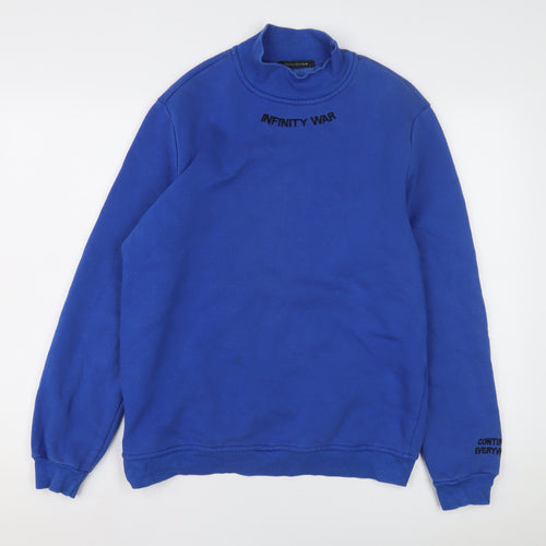 Trendyolman Men's Blue Infinity War Sweatshirt S