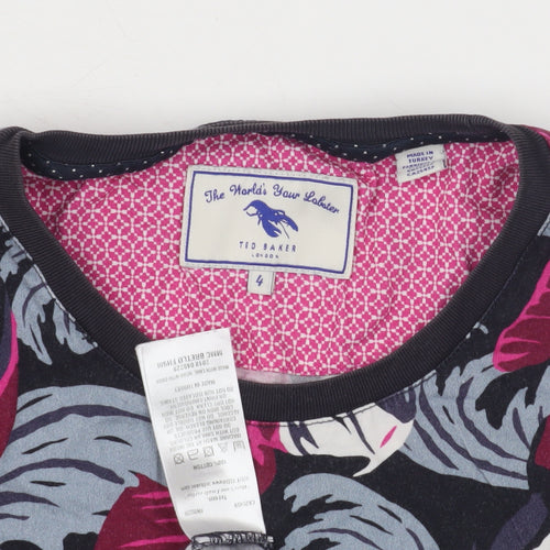 Ted Baker Women's Multicoloured T-Shirt, Size 12, Geometric