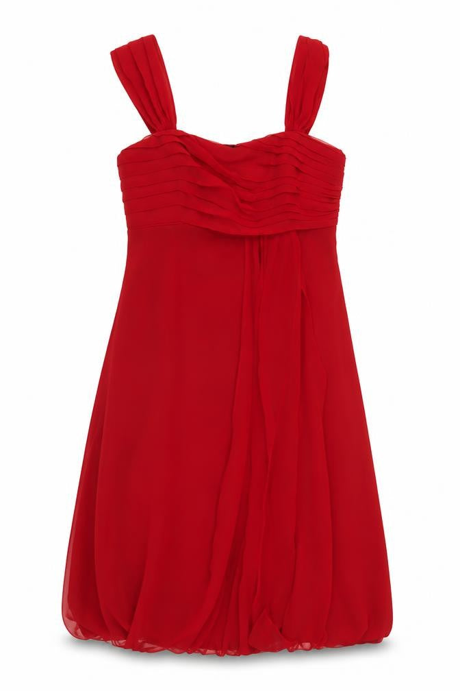 Coast Women Red Bubble Hem Party Dress Size 10