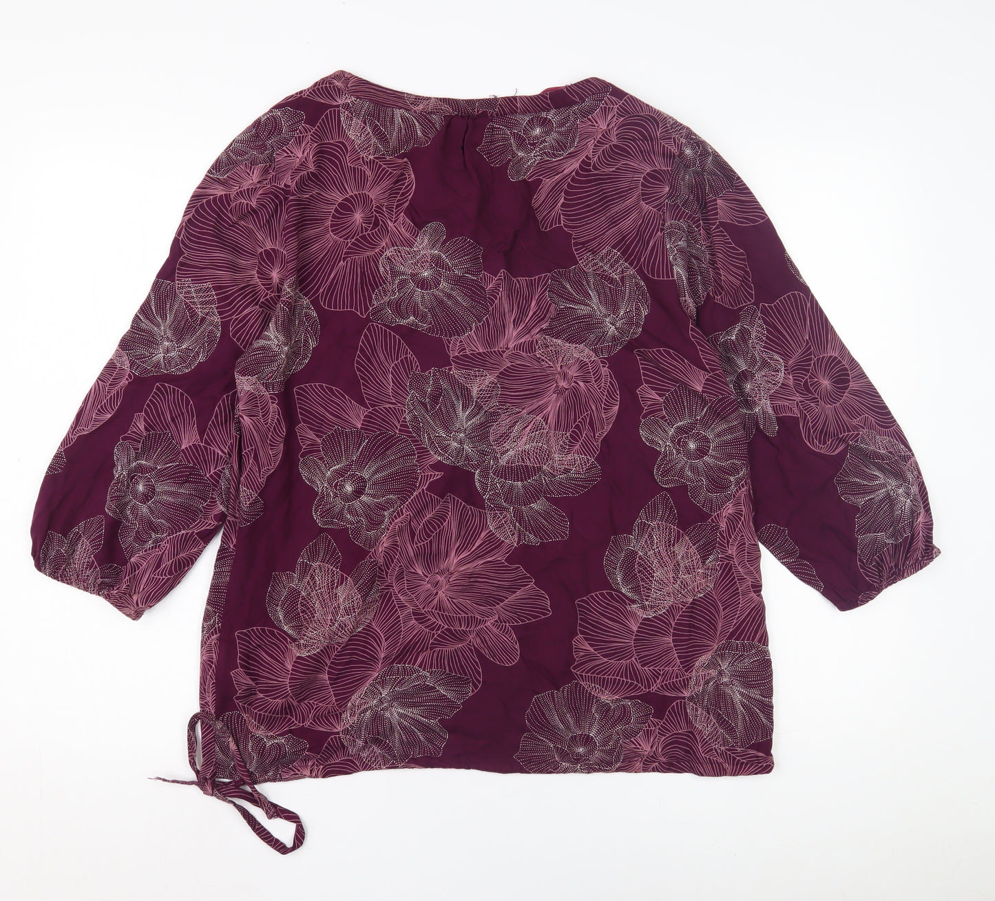 Maine Women's Tunic Blouse, Size 14, Floral Pattern