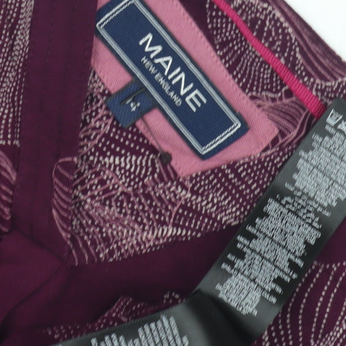 Maine Women's Tunic Blouse, Size 14, Floral Pattern