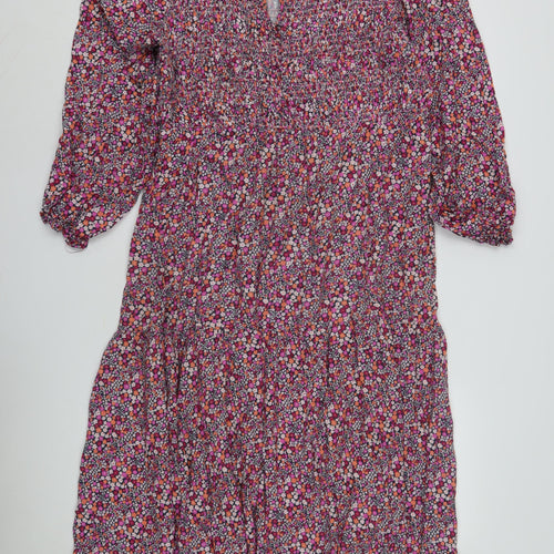 Oliver Bonas Women's Multicoloured Floral Midi Dress