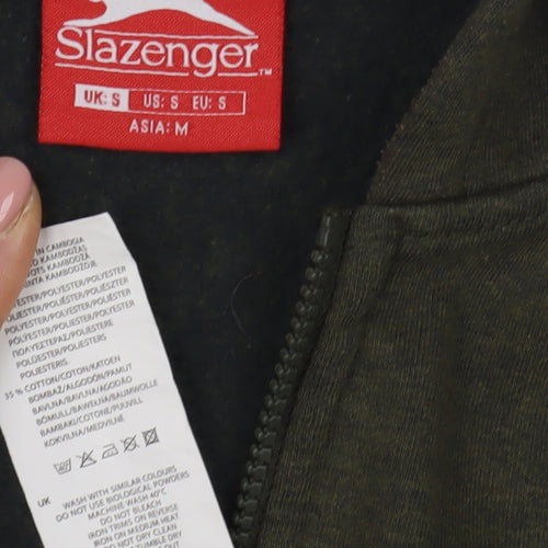 Slazenger Men's Green Full Zip Hoodie Size S