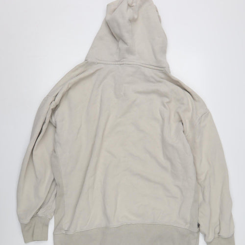 Superdry Men's Beige Pullover Hoodie M Relaxed Fit