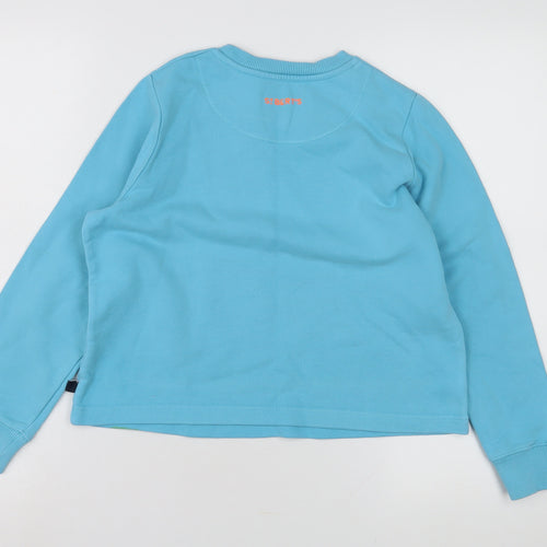 St. Bert's Girls Blue Pullover Sweatshirt 9-10 Years - Graphic Beach