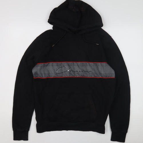 Closure London Men's Black Hoodie S with Graphic Print