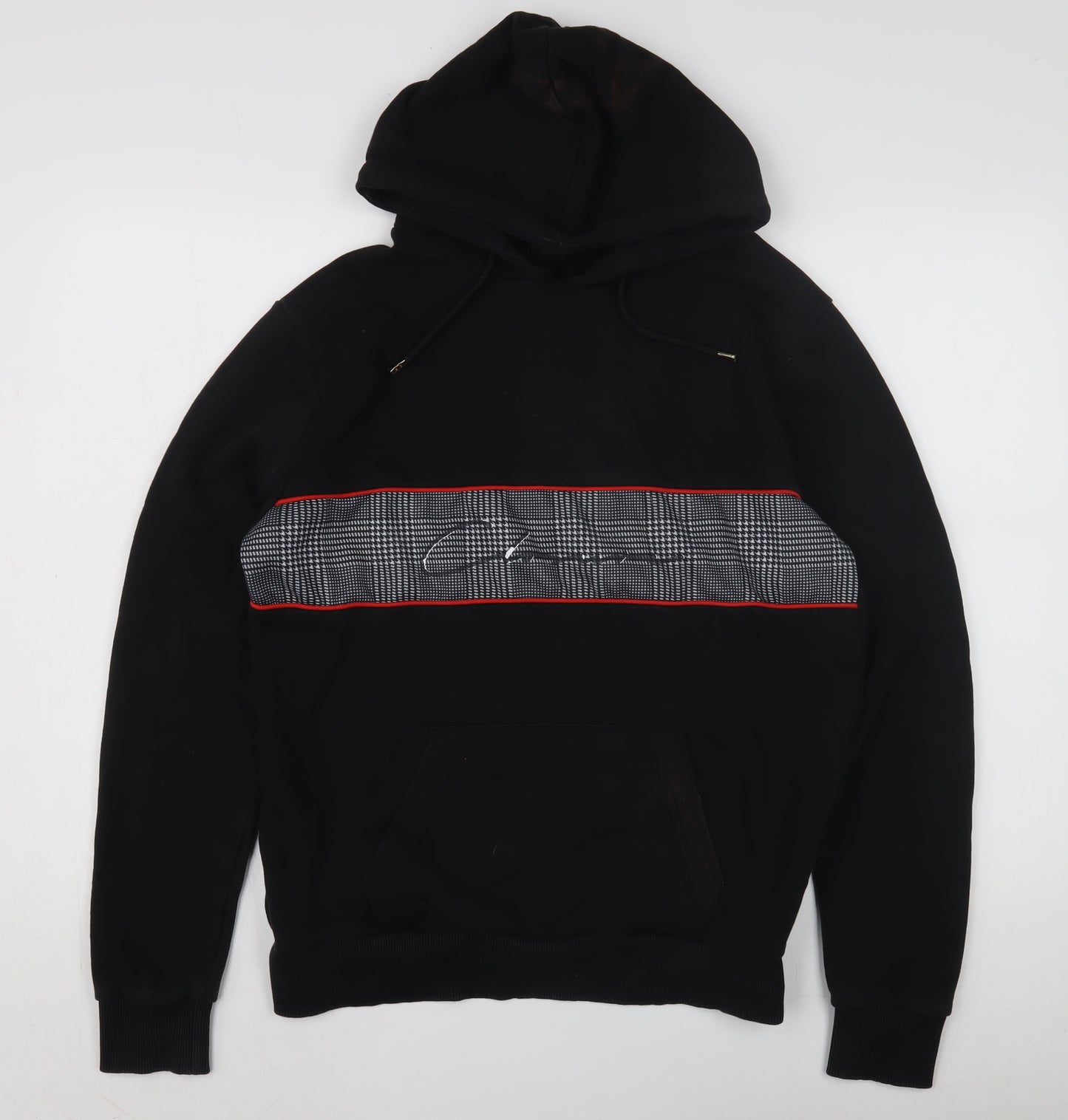 Closure London Men's Black Hoodie S with Graphic Print