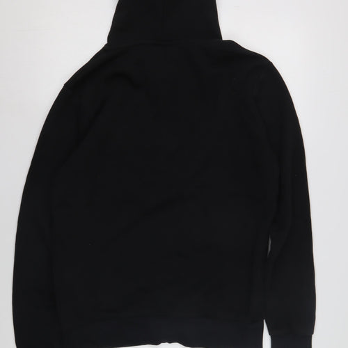 Closure London Men's Black Hoodie S with Graphic Print