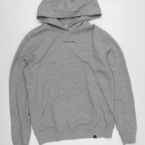 Casual Friday Men's Grey Pullover Hoodie M