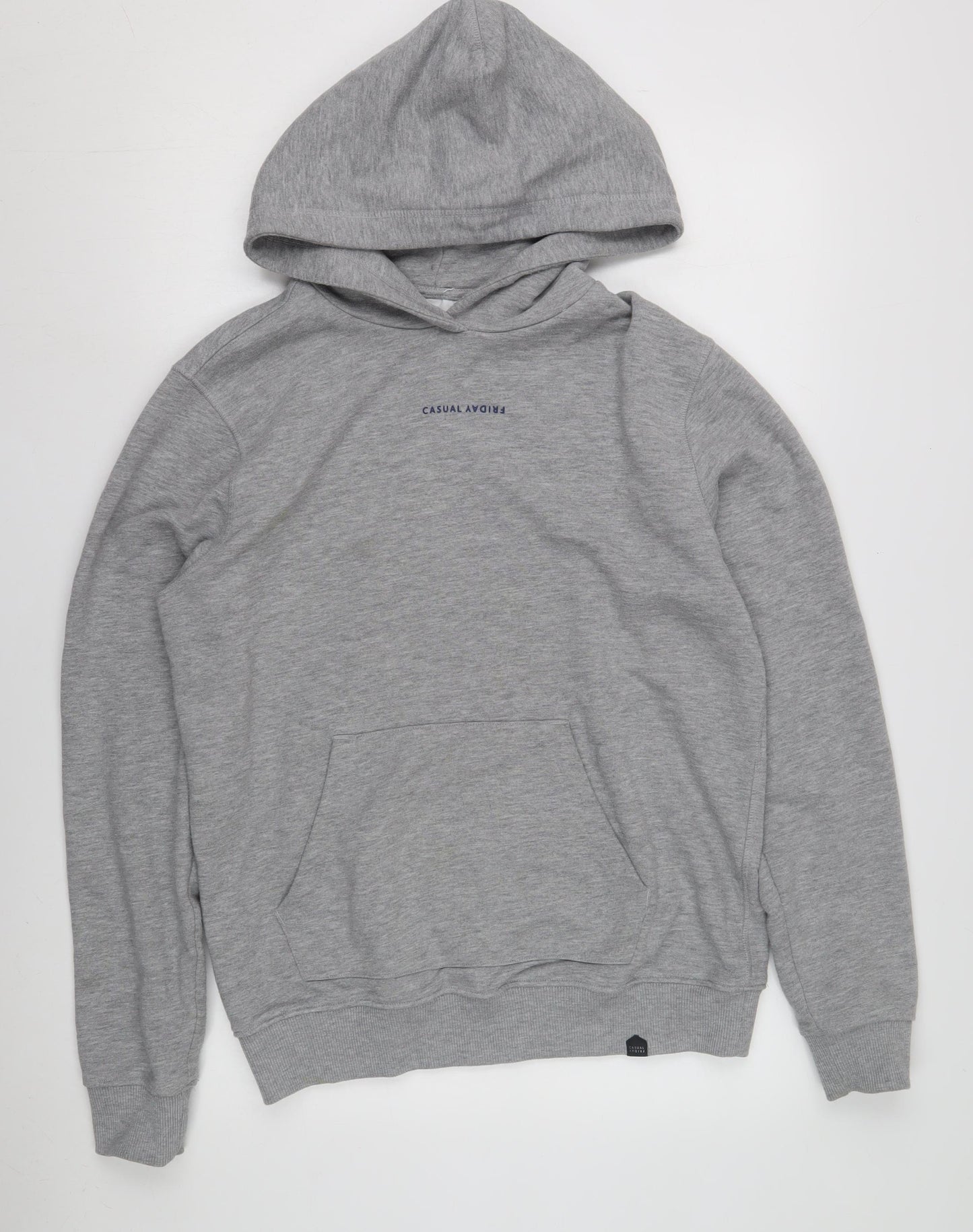 Casual Friday Men's Grey Pullover Hoodie M