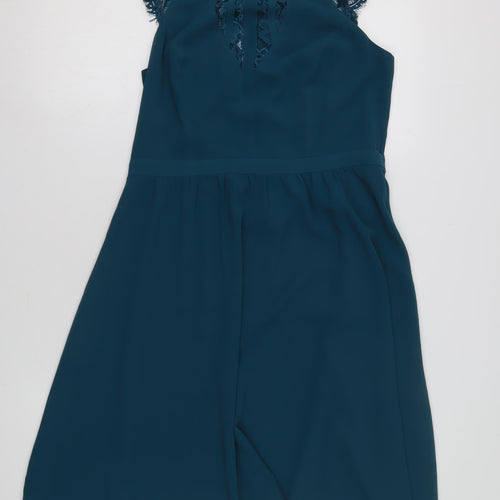 Warehouse Women's Blue Sleeveless Dress, Size 12