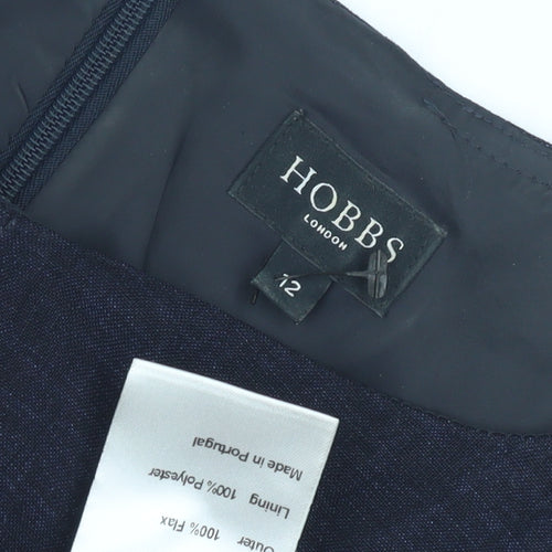 Hobbs Women's Blue Sheath Dress Size 12