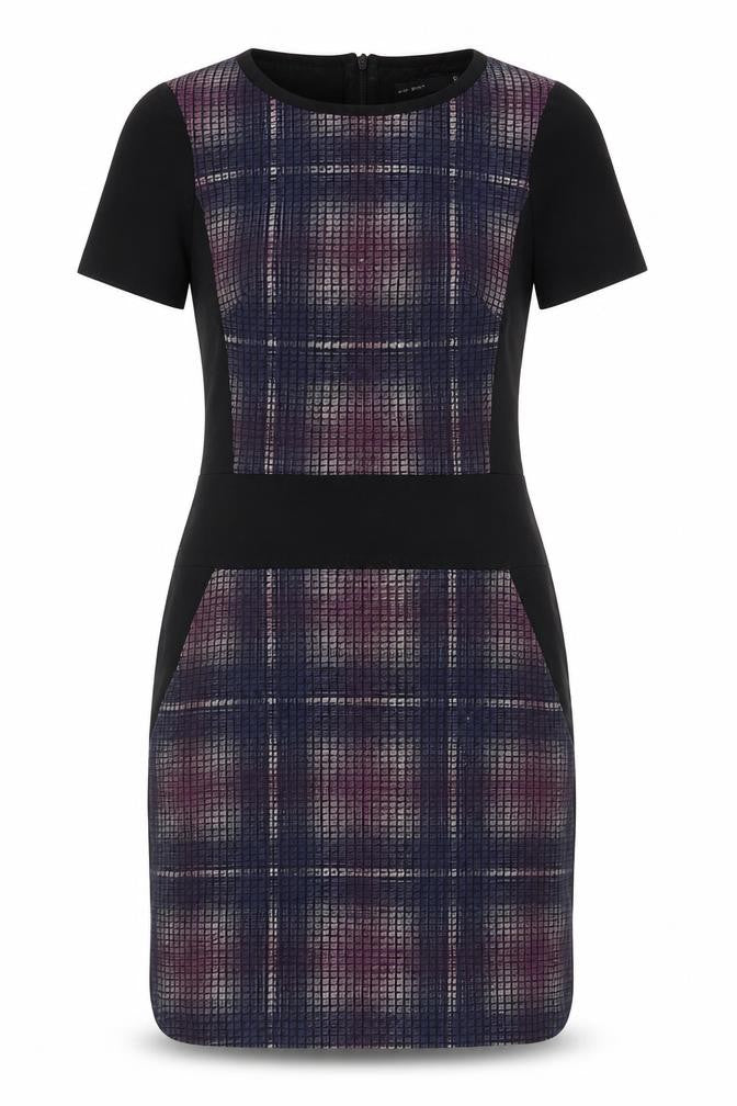 Front view of Karen Millen Women's Multicoloured Shift Dress, size 8