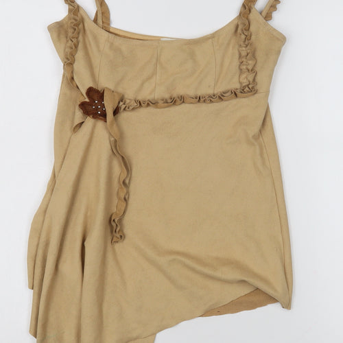 Lipsy Beige Camisole Women's Size 12 Tank Top